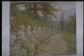 The Hundred Stone Statues of Jizo at Ganmangahara,Nikko