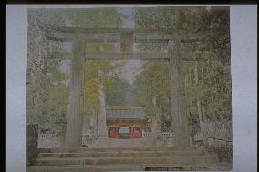 The torii gate,Toshogu Shrine,Nikko