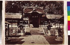 The former Chumon Gate,Suwa Shrine