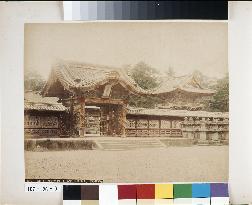 The Chokugaku-mon Gate of Yusho-in Reibyo, Zojoji Temple, Shiba