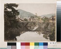 Nakashima River and Amigasa-bashi Bridge