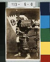 A soldier in armour