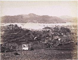 Koshima Hospital and the city of Nagasaki