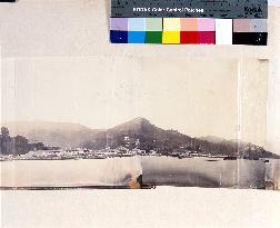 Nagasaki Harbour in Tension with War Vessels