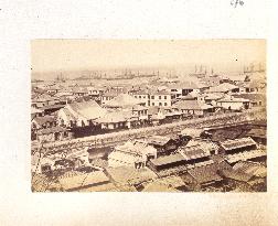 The Yokohama foreign settlement seen from Yamate