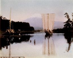 Mt. Fuji seen from Numakawa, Tagonoura