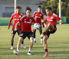 Football: Japan training for Jamaica friendly