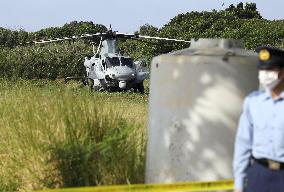 U.S. military helicopter's off-base landing