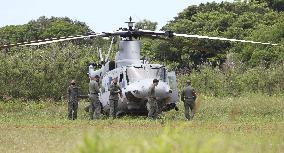 U.S. military helicopter's off-base landing