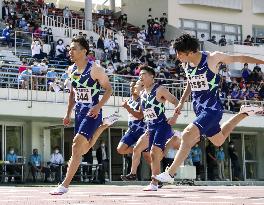 Athletics: Yamagata sets Japan record with 9.95-sec. 100m