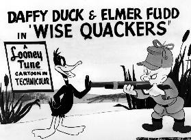 'WISE QUACKERS' DAFFY DUCK &amp; ELMER FUDD copyright WARNER BRO