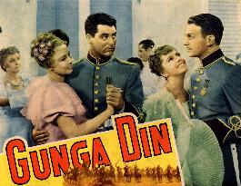 GUNGA DIN (US1939) L-R, CARY GRANT, JOAN FONTAINE, DOUGLAS F