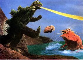 GODZILLA VS THE SEA MONSTER (JAP 1968) TOHO GODZILLA fights