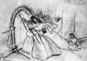 SERGEI EISENSTEIN'S SKETCH FOR IVAN THE TERRIBLE OF THE DEAT
