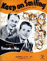 KEEP ON SMILING SONGSHEET (1958) ERIC MORECAMBE AND ERNIE WI