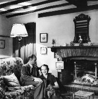 ANNA LEE WITH HER HUSBAND ROBERT STEVENSON A FILM DIRECTOR A