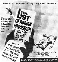 THE LIST OF ADRIAN MESSENGER POSTER FR0M THE RONALD GRANT AR