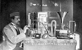 Eugene Lauste and his original apparatus