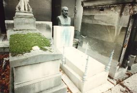 THE GRAVE OF THE PIONEER FRENCH FILM-MAKER GEORGES MELIES IN