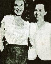 MARILYN MONROE with her half sister, Bernice Miracle