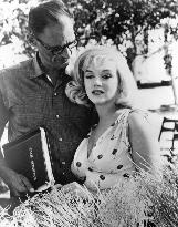 MARILYN MONROE with her third husband, Arthur Miller