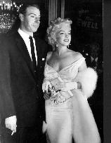 MARILYN MONROE with her second husband, Joe DiMaggio, 1954