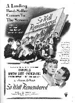 SO WELL REMEMBERED  (BRITAIN 1947)   DIRECTED BY EDWARD DMYT