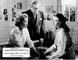 THE YOUNG AND THE GUILTY (BR1958) L-R, PHYLLIS CALVERT, EDWA