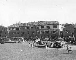 TEDDINGTON STUDIOS JULY 6, 1944 SHOWING V1 FLYING BOMB DAMAG