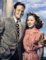 MARRIED COUPLE JOHN AGAR AND FORMER CHILD STAR SHIRLEY TEMPL