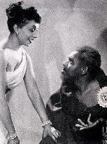 ETTA MOTEN AND REX INGRAM IN LYSISTRATA  BELASCO THEATRE NEW