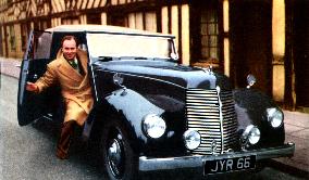 Actor DEREK FARR with his 16 horsepower Armstrong-Siddeley c