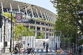 Security tightens around National Stadium ahead of Olympics