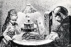 A PRAXINOSCOPE  A VICTORIAN DEVICE WHICH COULD GIVE THE IMPR