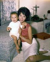 Actress DANA WYNTER with her son from her marriage