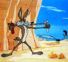 WILE E COYOTE, ROADRUNNER  ANIMATED BY CHUCK JONES