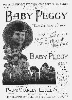 BABY PEGGY  American juvenile actress who in later life beca