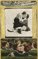 EARLY CINEMA POSTCARD  SEEING THE PICTURES A CONTINUOUS PERF