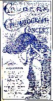 CALDERS FAMOUS CINEMATOGRAPH AND CONCERT  This programme cov