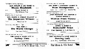 Section of a programme for the REGENT CINEMA, HAYES Middlese