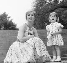 Actress DEBBIE REYNOLDS with her daughter CARRIE from her ma
