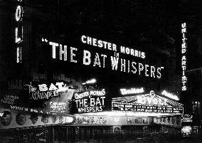 RIVOLI CINEMA, NEW YORK STATE, USA showing THE BAT WHISPERS