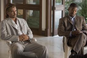 COLIN FARRELL as Detective Sonny Crockett and JAMIE FOXX as