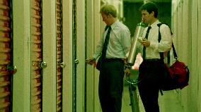 PRIMER  David Sullivan (L) as Abe and Shane Carruth (R) as A