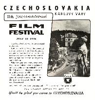 KARLOVY VARY FILM FESTIVAL POSTER - JULY 1958