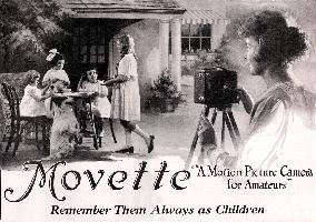 ADVERTISEMENT FOR MOVETTE HOME MOVIE CAMERA 1919   ADVERTISE