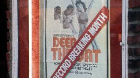 Poster for the film Deep Throat in the documentary on the fi