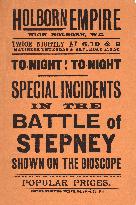 THE BATTLE OF STEPNEY being presented at the Holborn Empire