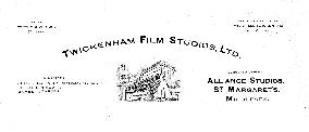 TWICKENHAM FILM STUDIOS   letterhead 1931