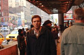 Damian Lewis preparing on the set of &#x201c;Keane&#x201d; (